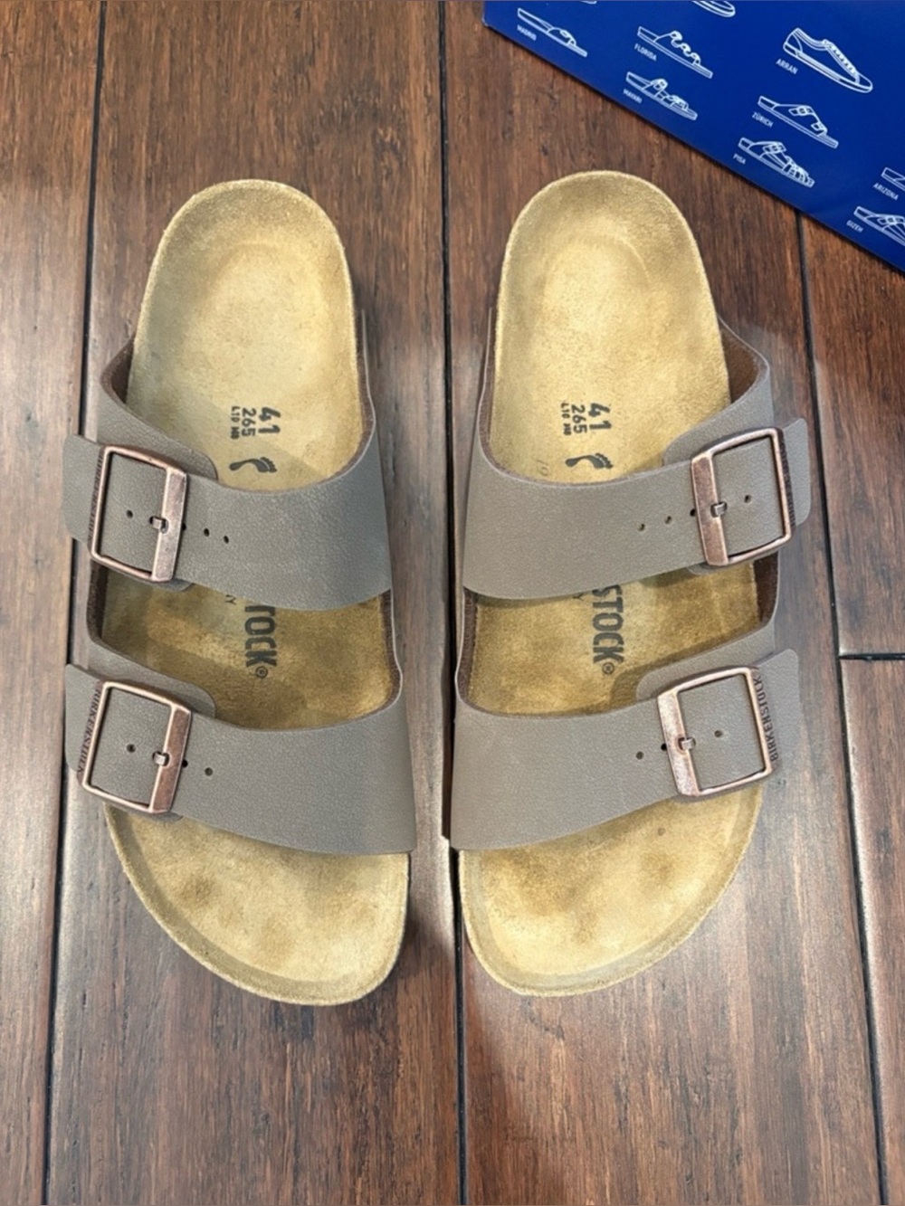 Birkenstock Size 41 (10) Two-Strap Sandals (Mocha). WORN ONCE!